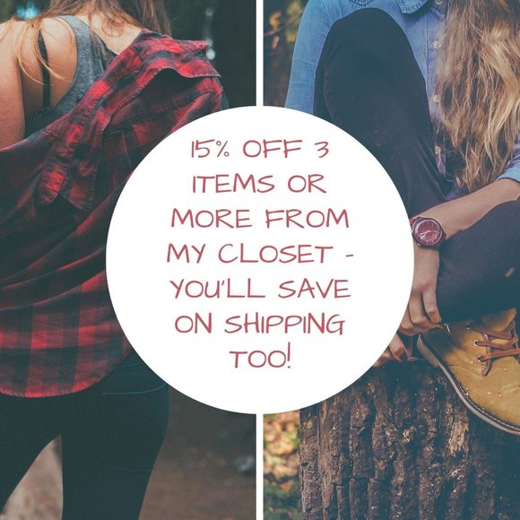15% OFF 3 ITEMS OR MORE FROM MY CLOSET - YOU'LL SAVE ON SHIPPING TOO! - Picture 1 of 1
